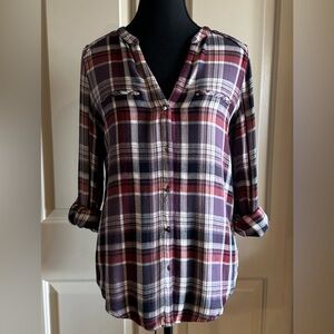 Dynamite Multicolor Plaid Shirt